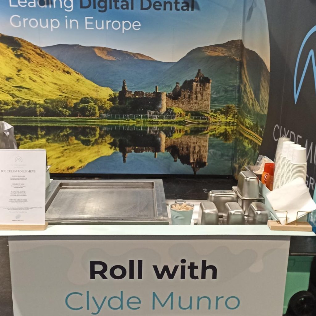 ice cream rolls cart t dentistry show glasgow