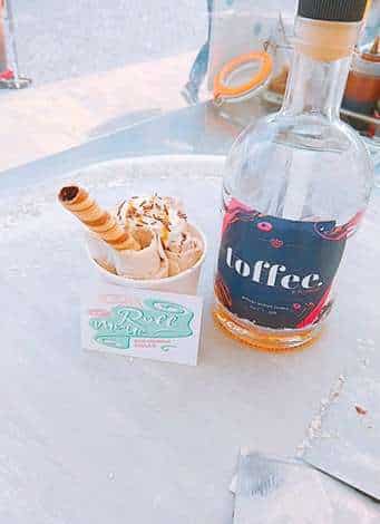 alcolhol ice cream rolls, cocktail ice cream