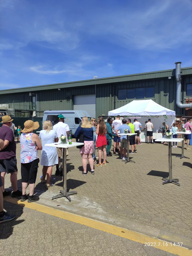 Rolled Ice cream stand at Aston Martin F1 day