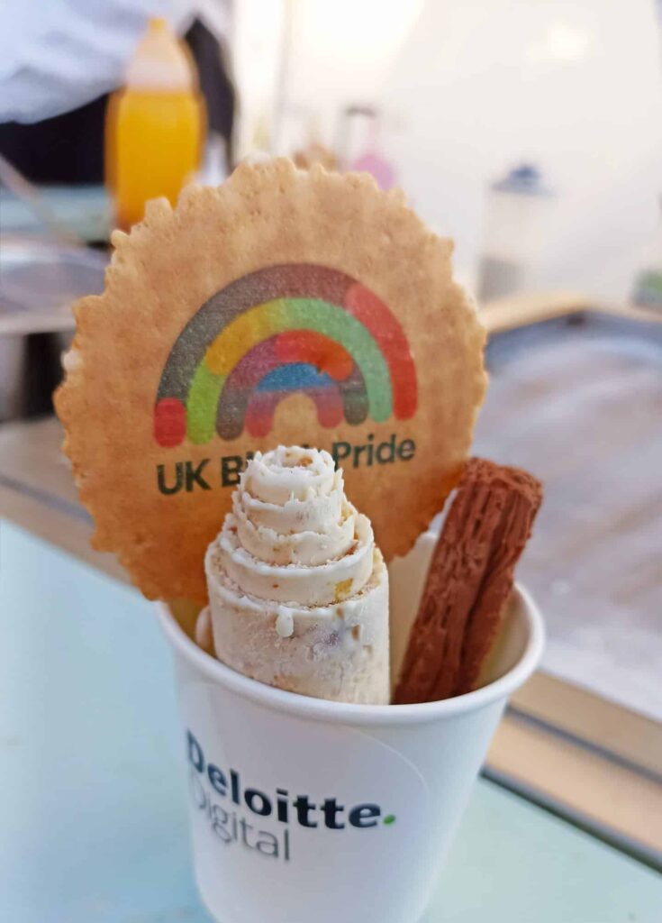 Deloitte Ice cream rolls with Black pride Wafer