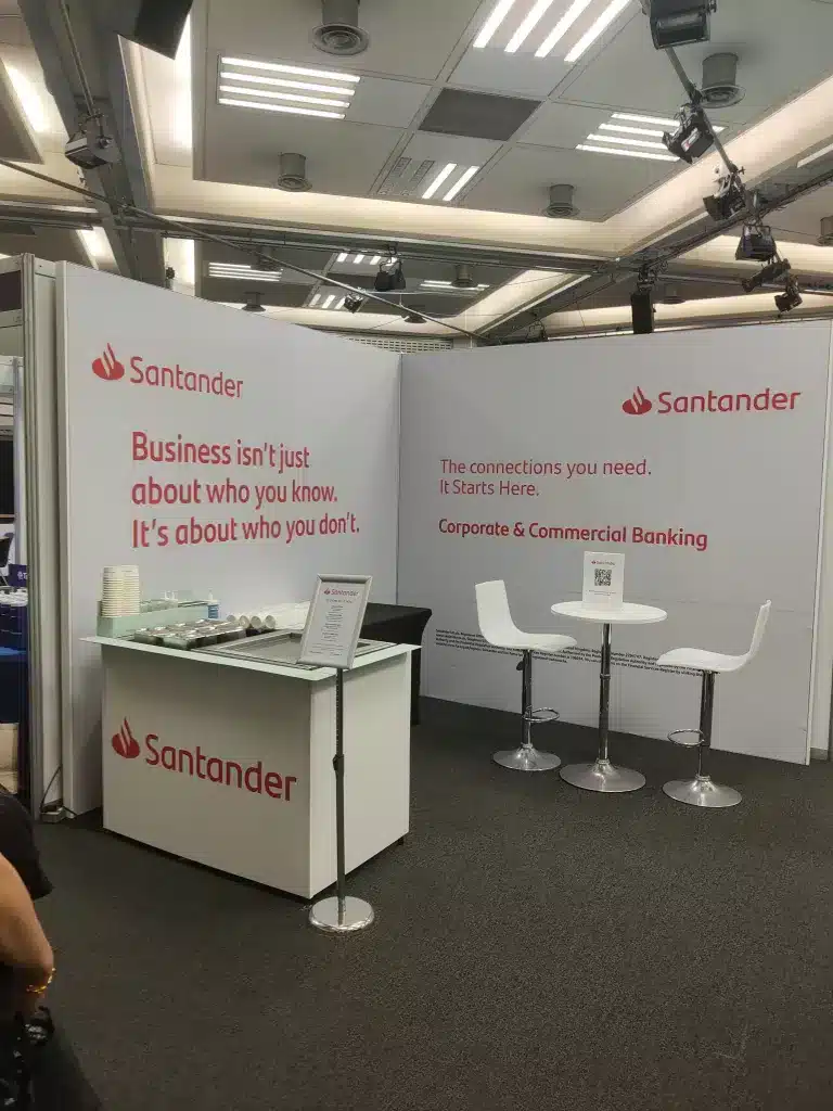 Santander Ice cream roll exhibition stand catering