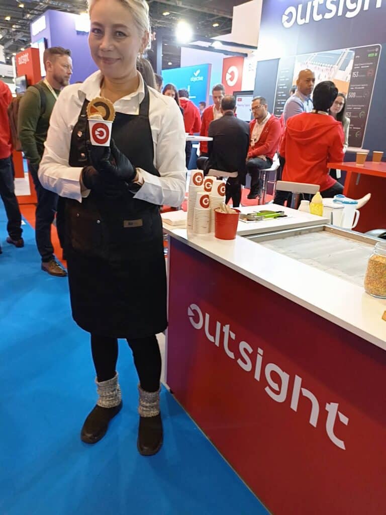 rolled ice cream cart outreach london